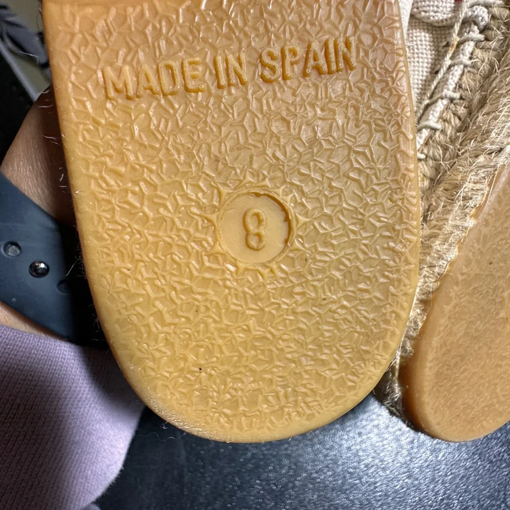 Kate Spade size 8 espadrille sneakers